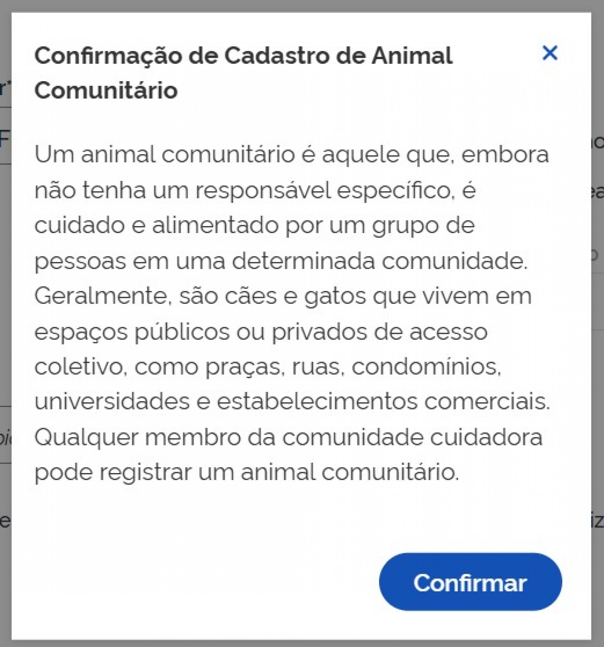 Passo a passo para cadastro de pets no SinPatinhas - Reprodução / SinPatinhas