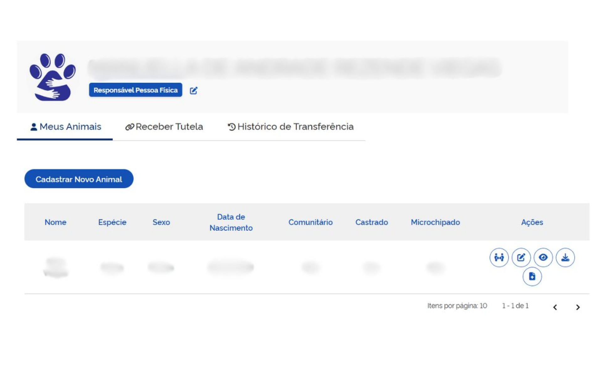 Passo a passo para cadastro de pets no SinPatinhas - Reprodução / SinPatinhas