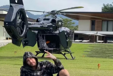 Neymar é impedido de usar helicóptero de R$ 50 milhões por documentação vencida