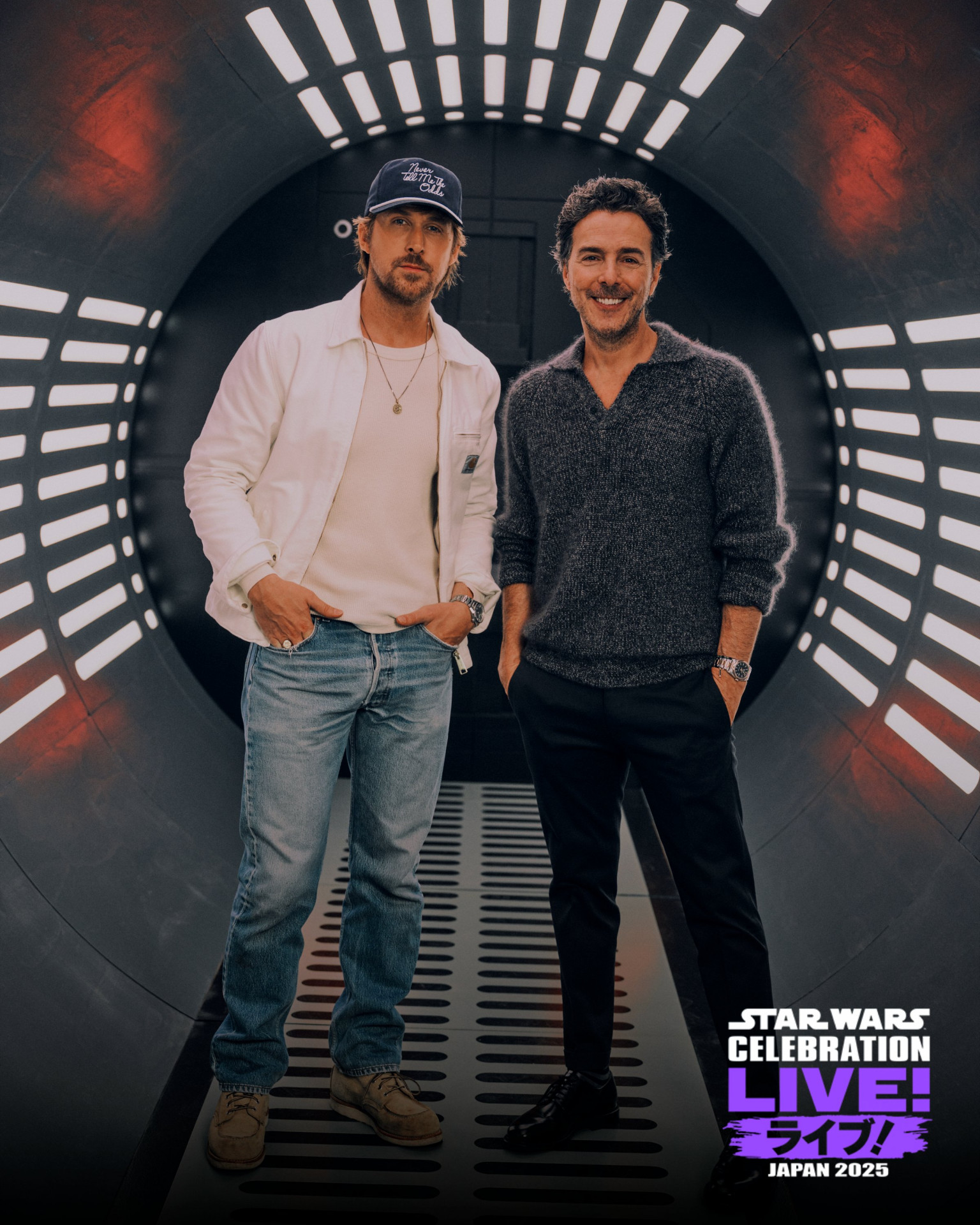 Ryan Gosling e Shawn Levy durante o evento Star Wars Celebration, no Japão - Reprodução / X