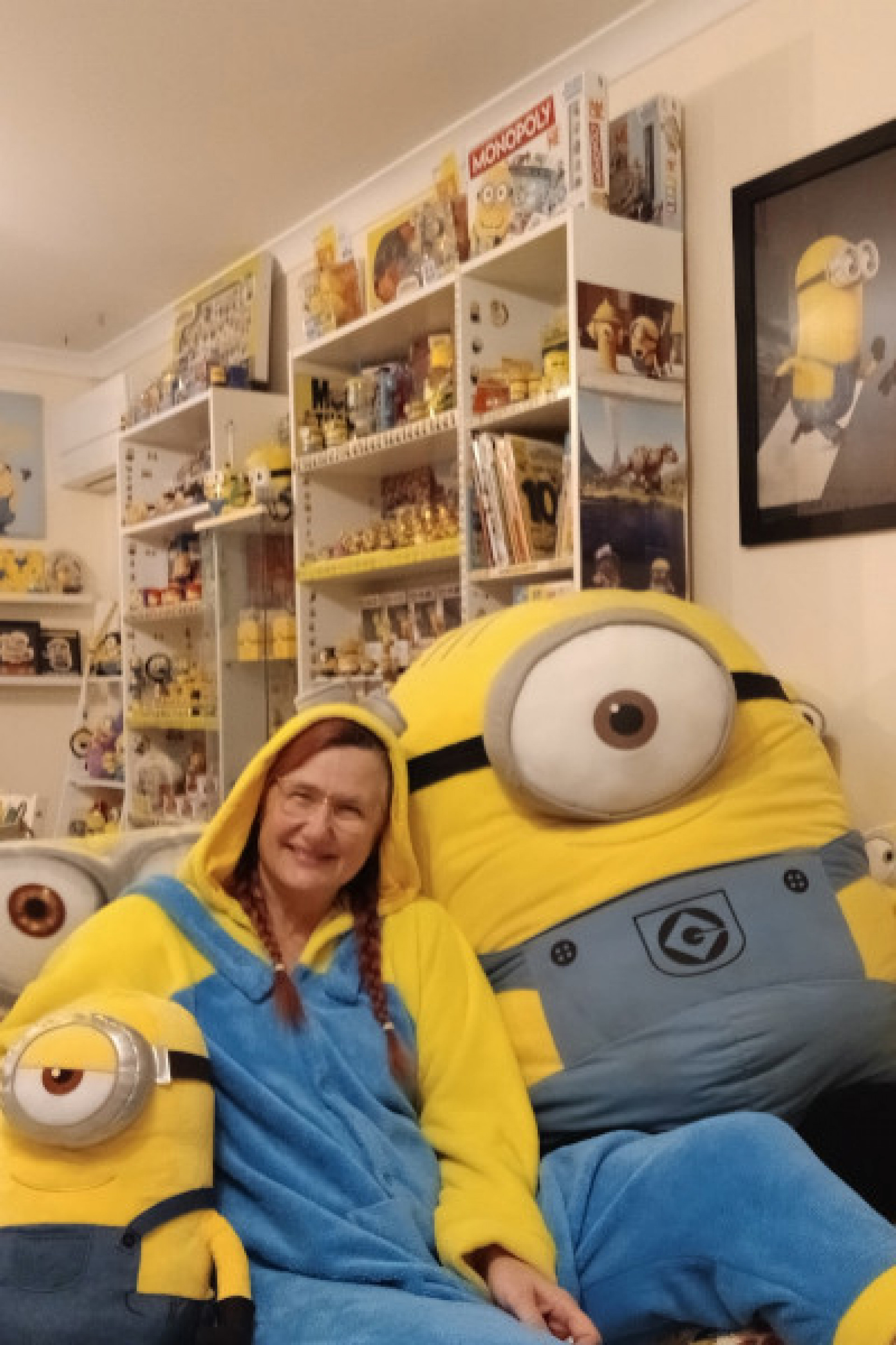 Australiana entrou para o Guinness Book com mais que mil itens dos Minions - Reprodução/Guinness Book