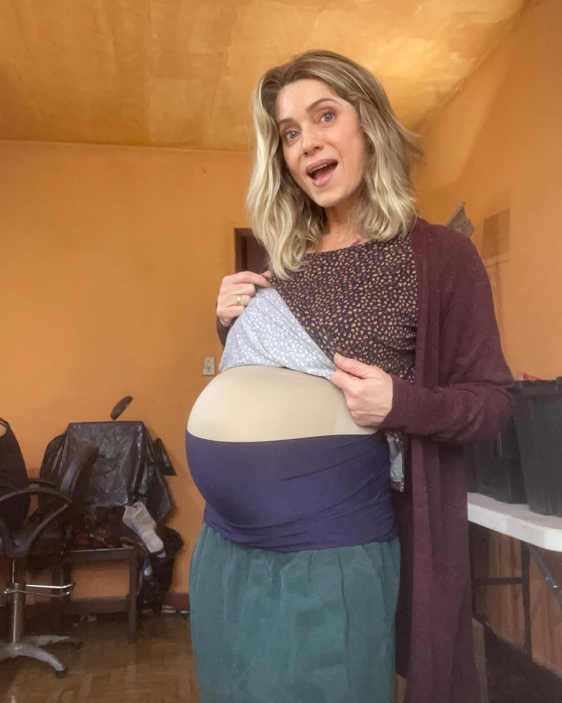 Atriz surgiu grávida e divertiu os seguidores - Reprodução / Instagram