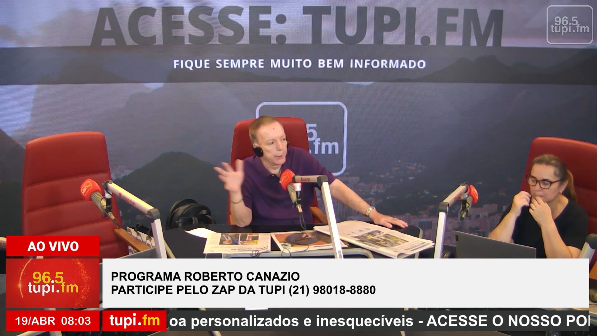 Roberto Canazio revela luta contra câncer no ureter e retirada do rim direito - Reprodução / YouTube / Rádio Tupi