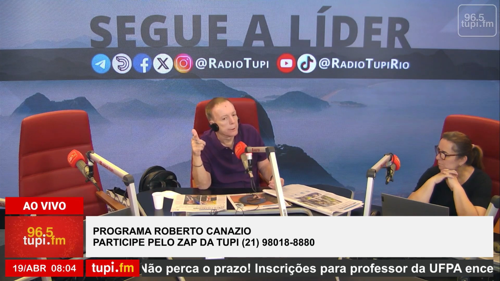 Roberto Canazio revela luta contra câncer no ureter e retirada do rim direito - Reprodução / YouTube / Rádio Tupi