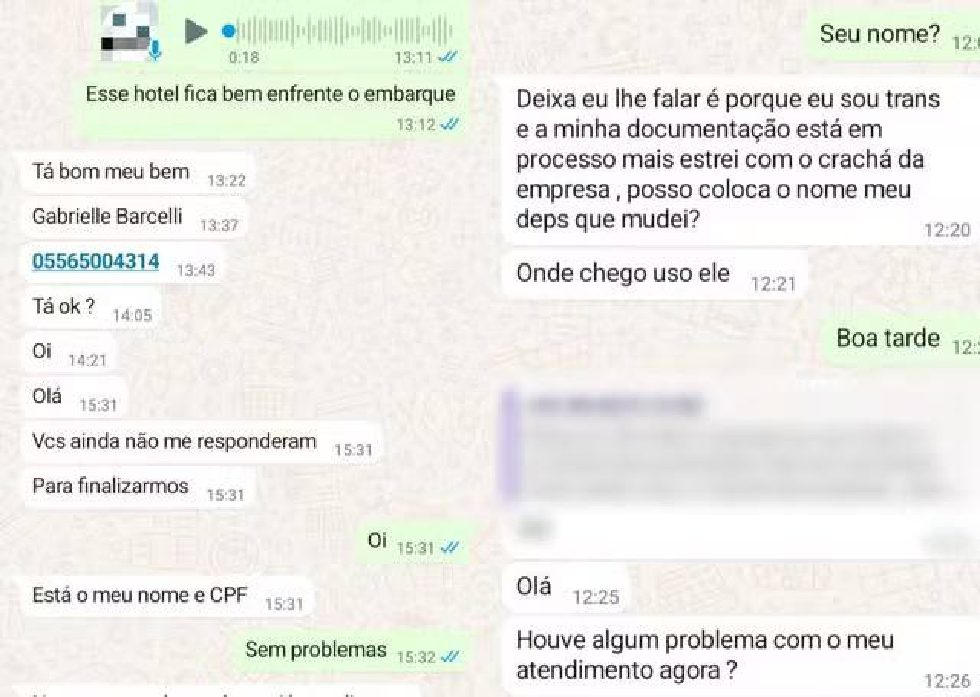 Suspeita se passou por mulher trans para conseguir fazer reserva em hotel - Reprodução/internet