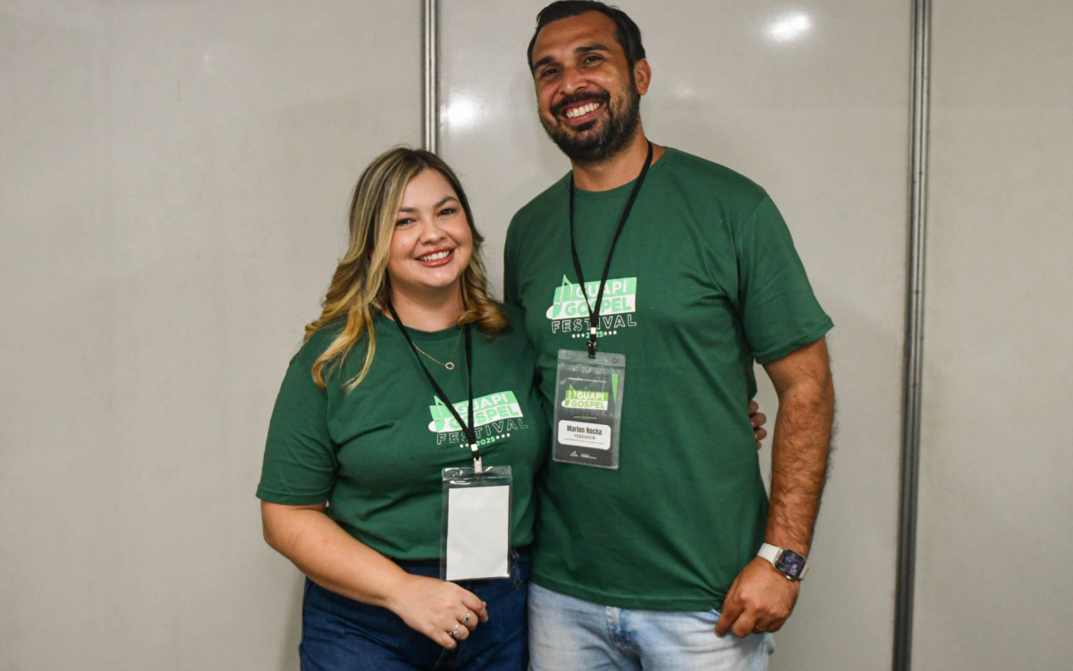 Marlon Rocha e sua esposa Bruna Santos - Divulga&ccedil;&atilde;o