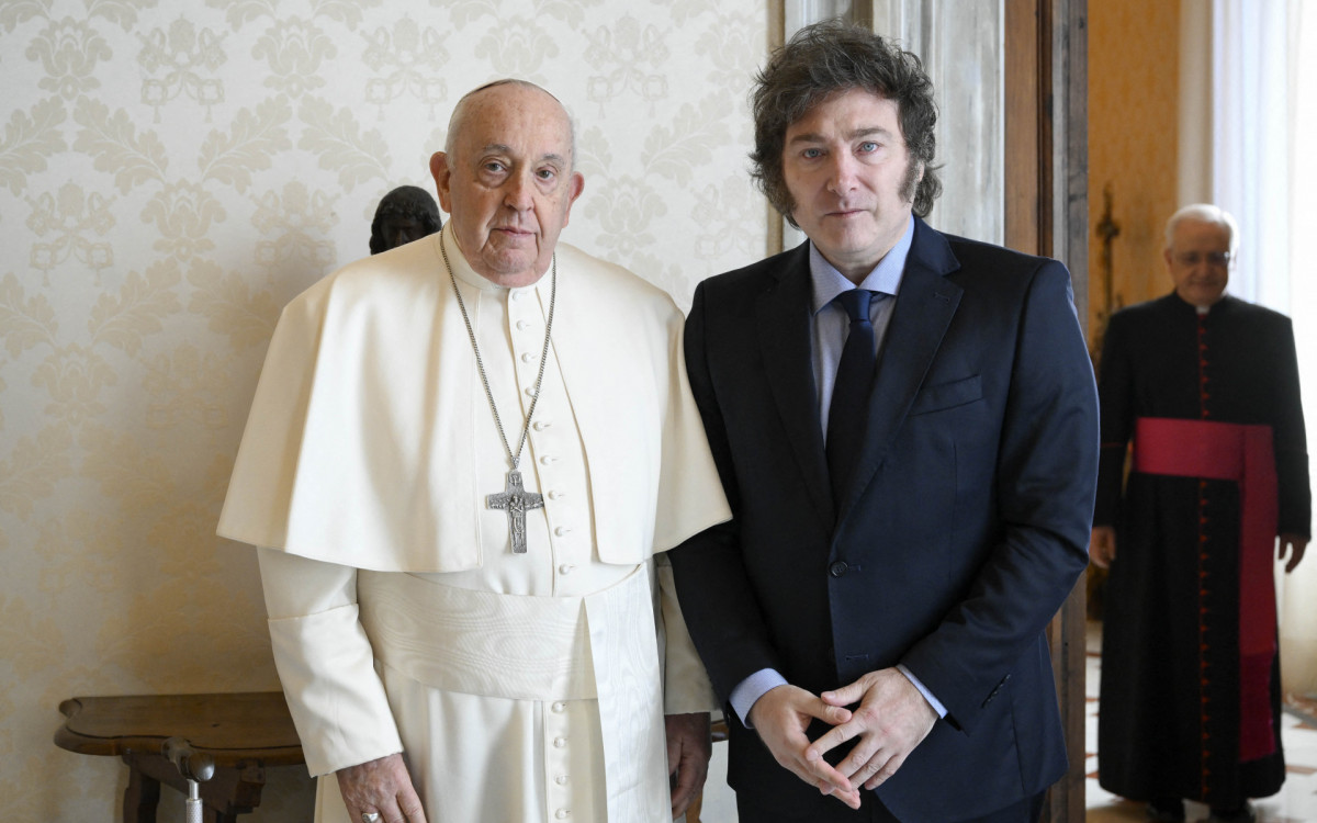 Encontro entre Javier Milei e Papa Francisco
