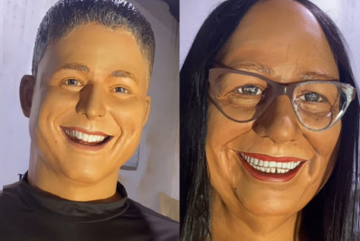 Guilherme e Dona Delma são homenageados com bonecos de Olinda