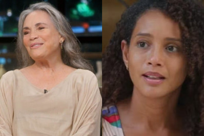 Regina Duarte elogia Taís Araújo e entrega pedido da atriz para remake