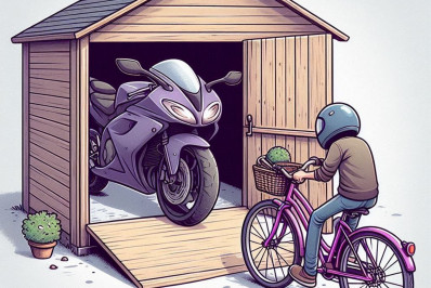 Larápio faz troca-troca: leva moto e deixa bicicleta