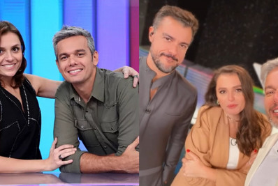Otaviano, Monica Iozzi e Joaquim Lopes gravam especial do 'Vídeo Show'