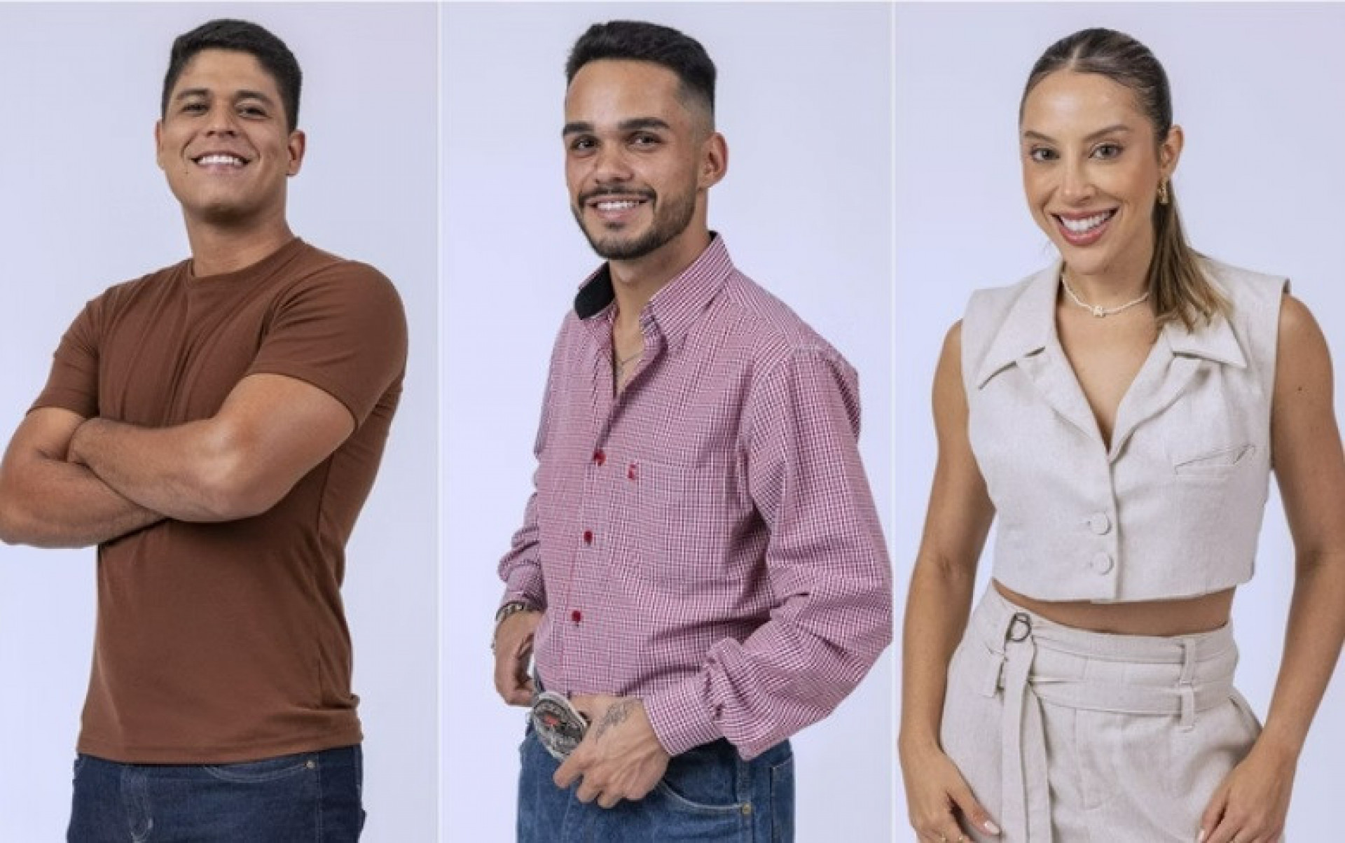 Guilherme, João Pedro e Renata estão na final do 'BBB 25' - Fábio Rocha / TV Globo  