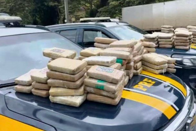 Homem é preso com cerca de 200 kg de maconha na BR-040, em Três Rios