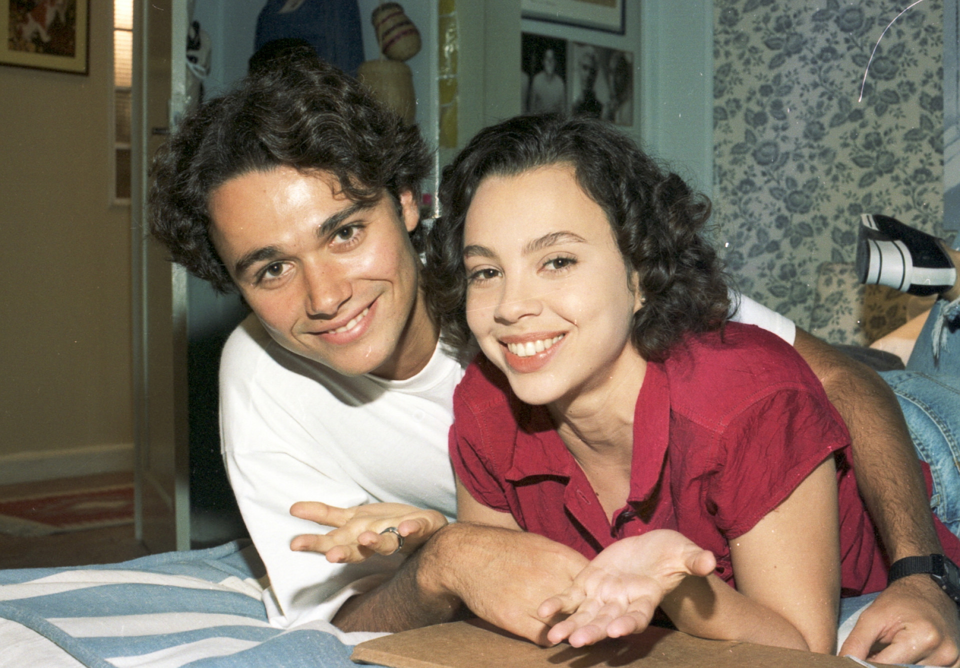 Caio (Ângelo Paes Leme) e Joyce (Carla Marins) - Arley Alves/TV Globo