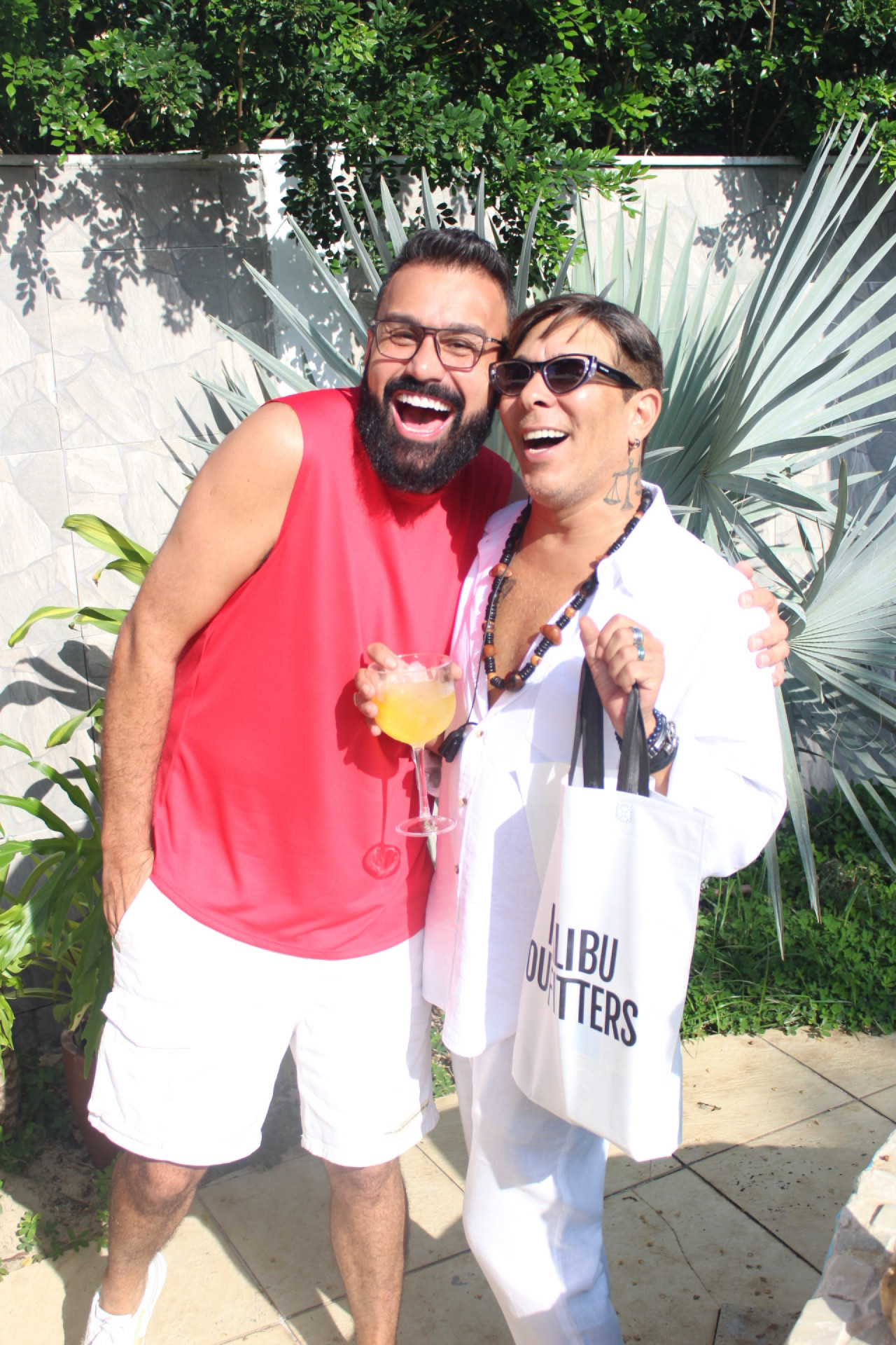 David Santiago com o apresentador Fábio Ramalho - Reprodução/Luiz Mafra