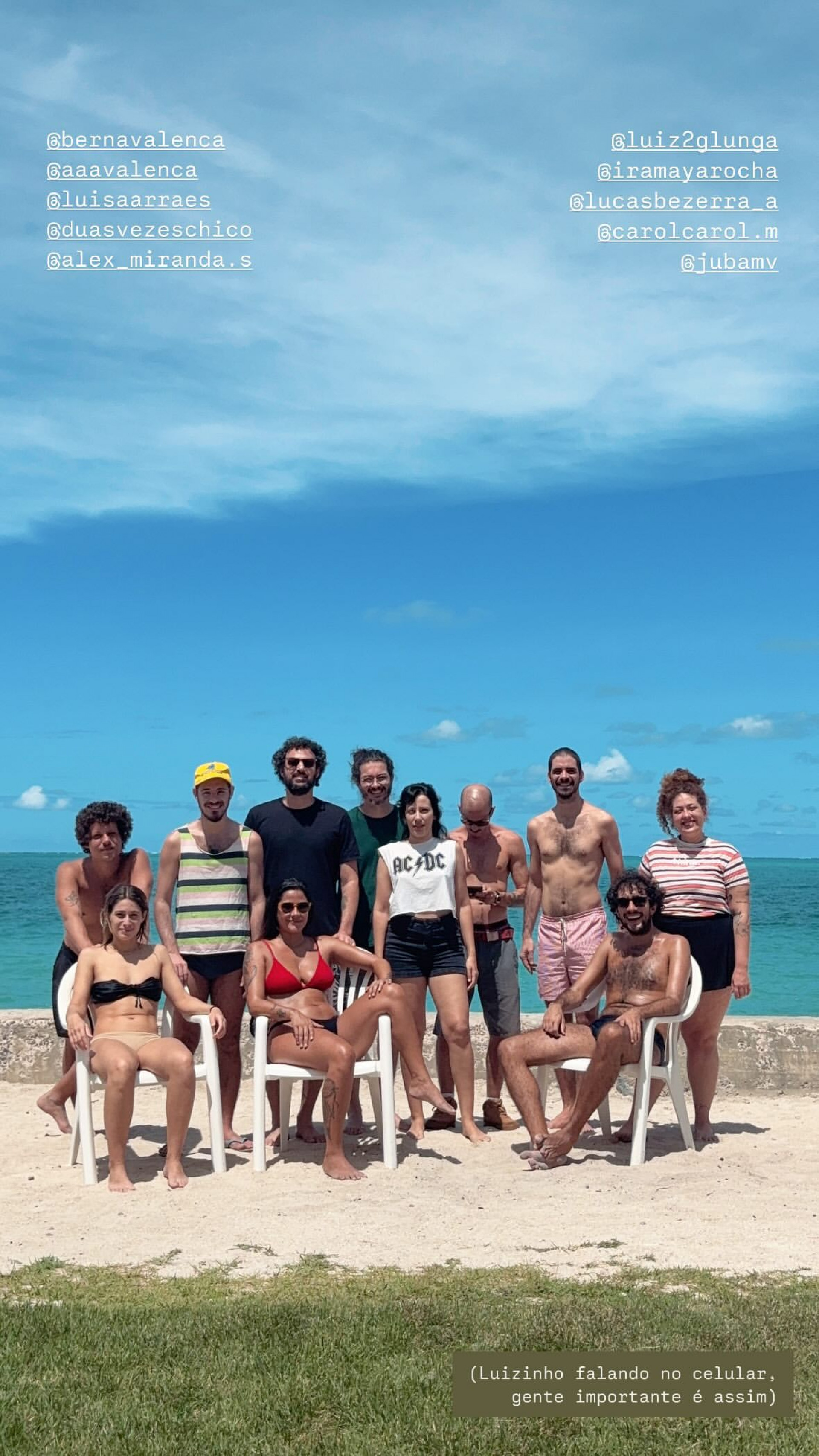 Luisa Arraes e Chico Chico surgem juntos em foto - Reprodução do Instagram