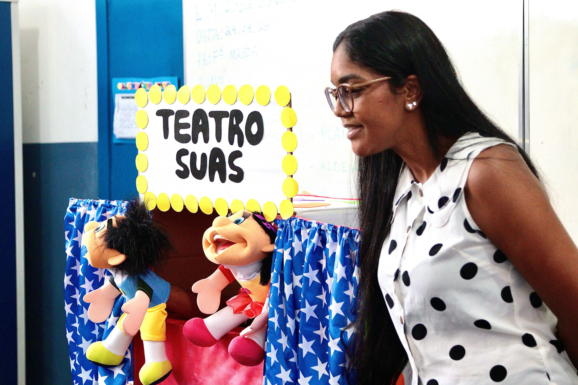 Alguns temas foram abordados de forma l&uacute;dica como: Bolsa Fam&iacute;lia, Estatuto da Crian&ccedil;a e do Adolescente (ECA) e a import&acirc;ncia da frequ&ecirc;ncia escolar - Matheus Santos/ PMSJM