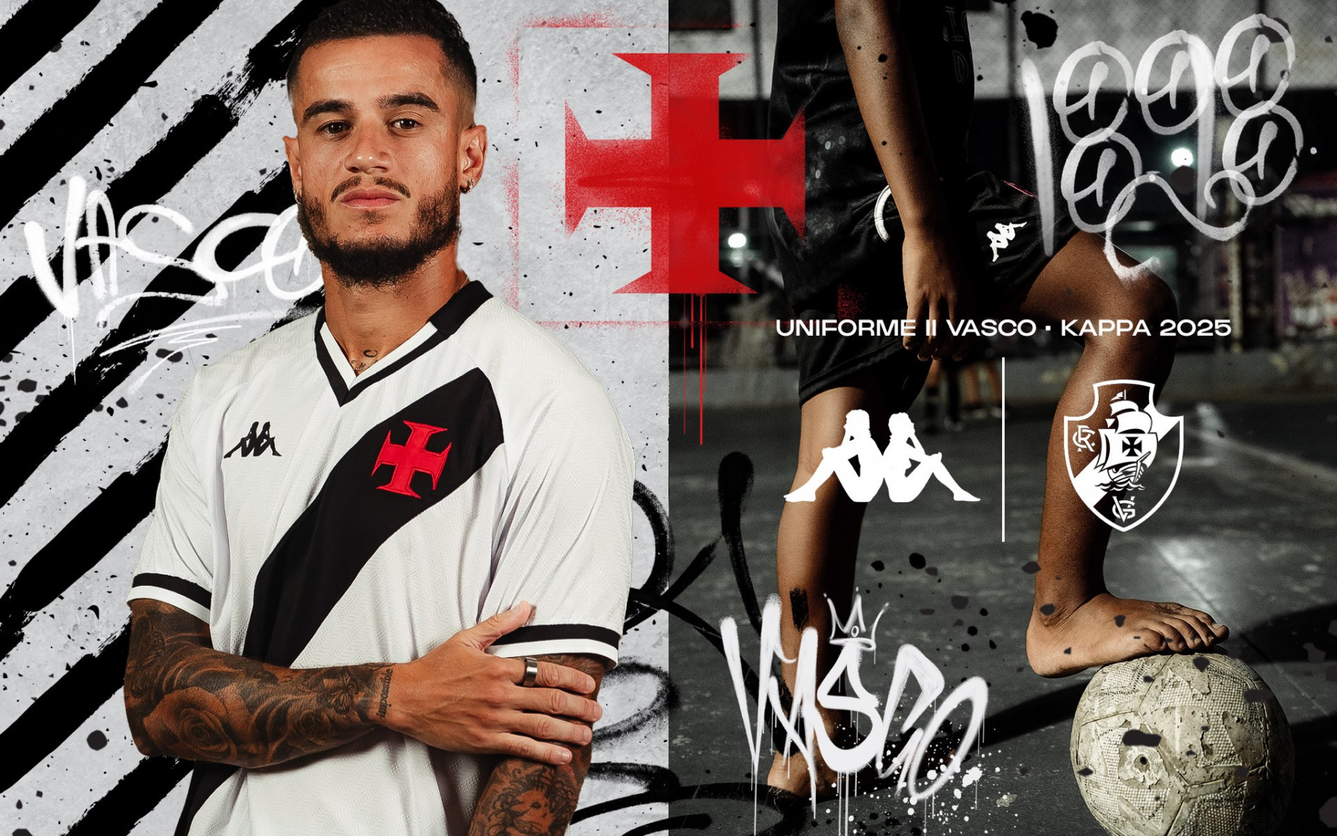Vasco lançou o novo segundo uniforme de 2025 - Divulgação / Vasco