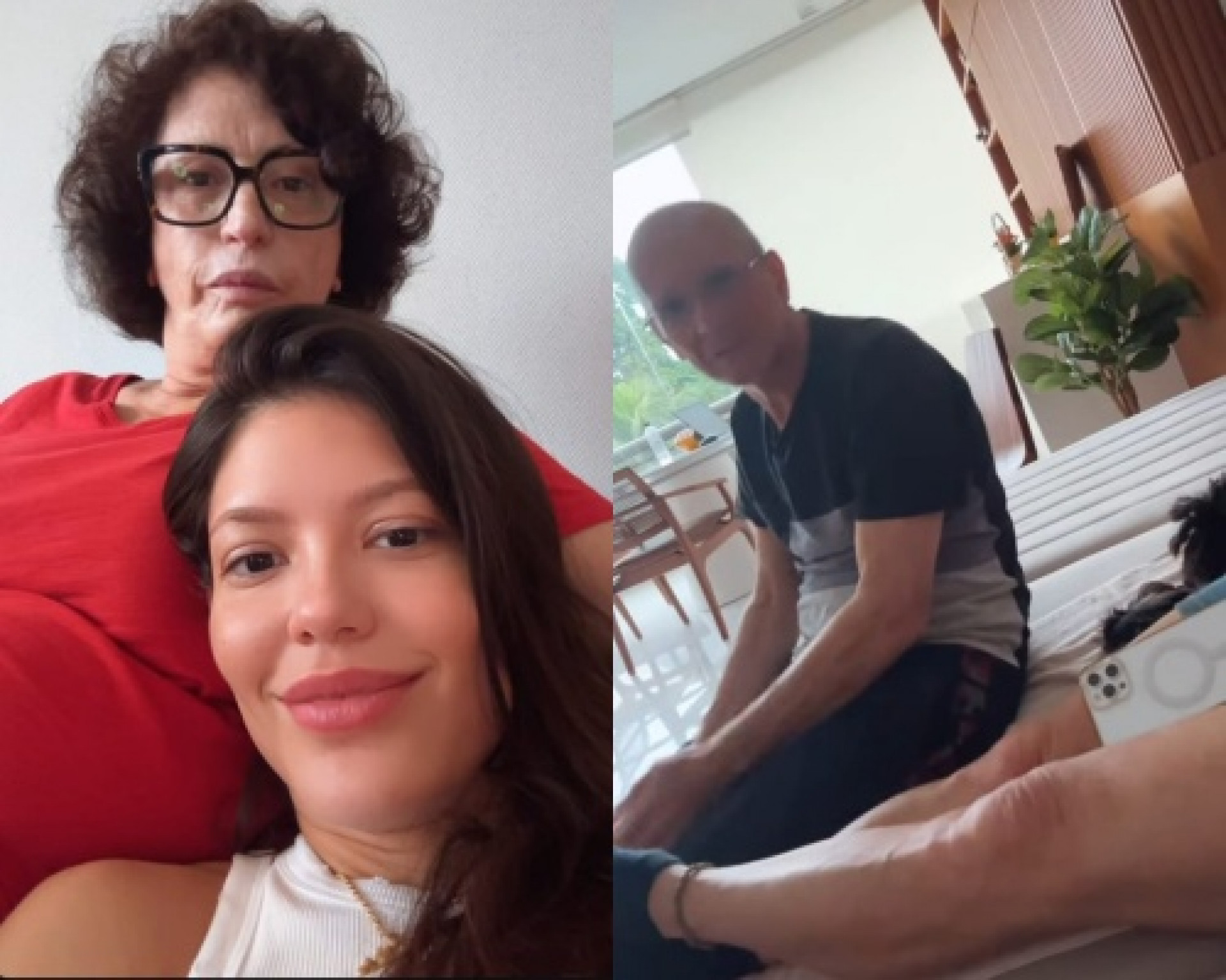 Vitória Strada e seus pais - Reprodução/Instagram