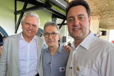 Pré-candidatos em 2026, Zema, Caiado e Ratinho pregam união e discursam contra Lula