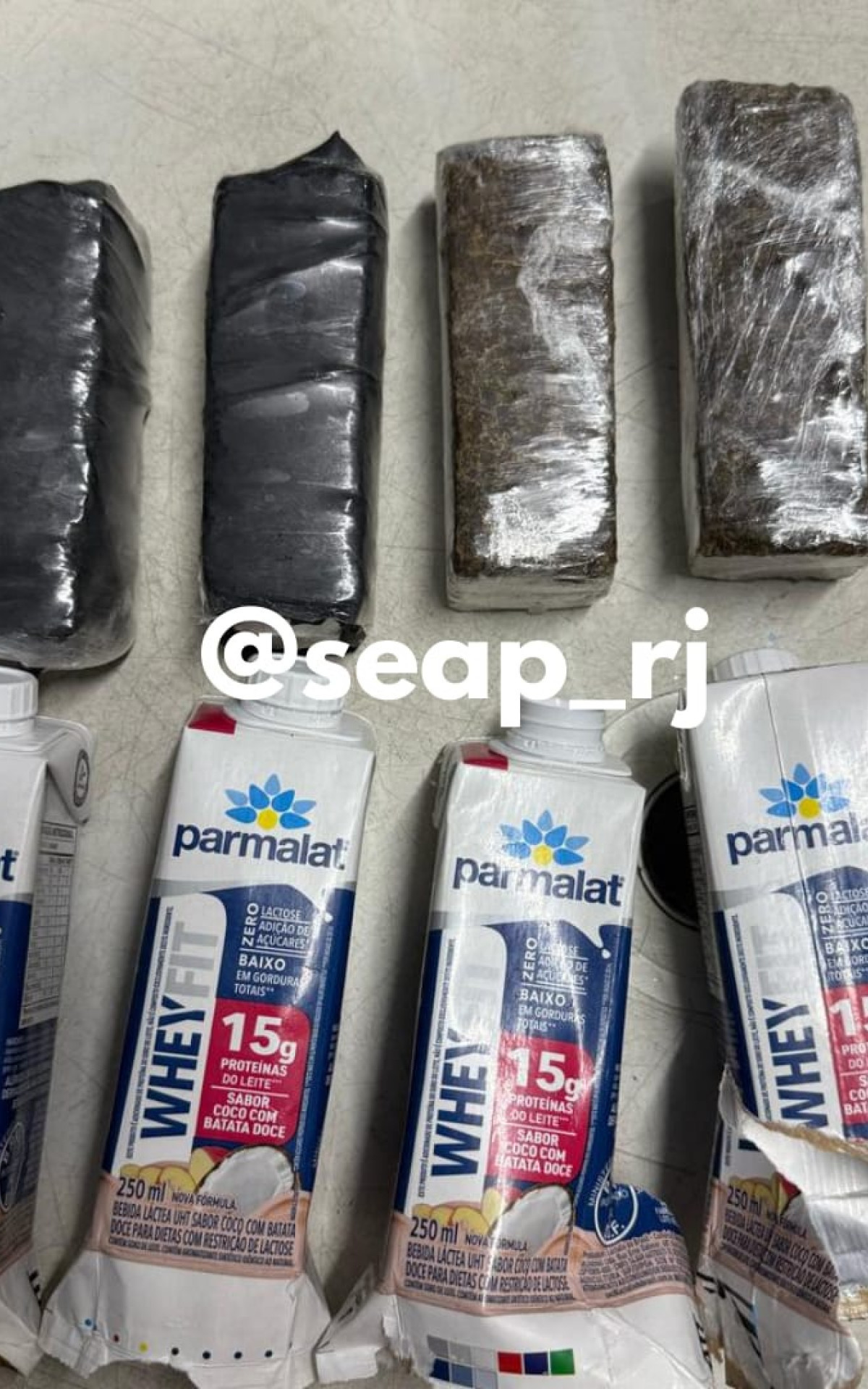 Policial penal tentou entrar em pres&iacute;dio com drogas em embalagens de whey protein - Divulga&ccedil;&atilde;o/Seap
