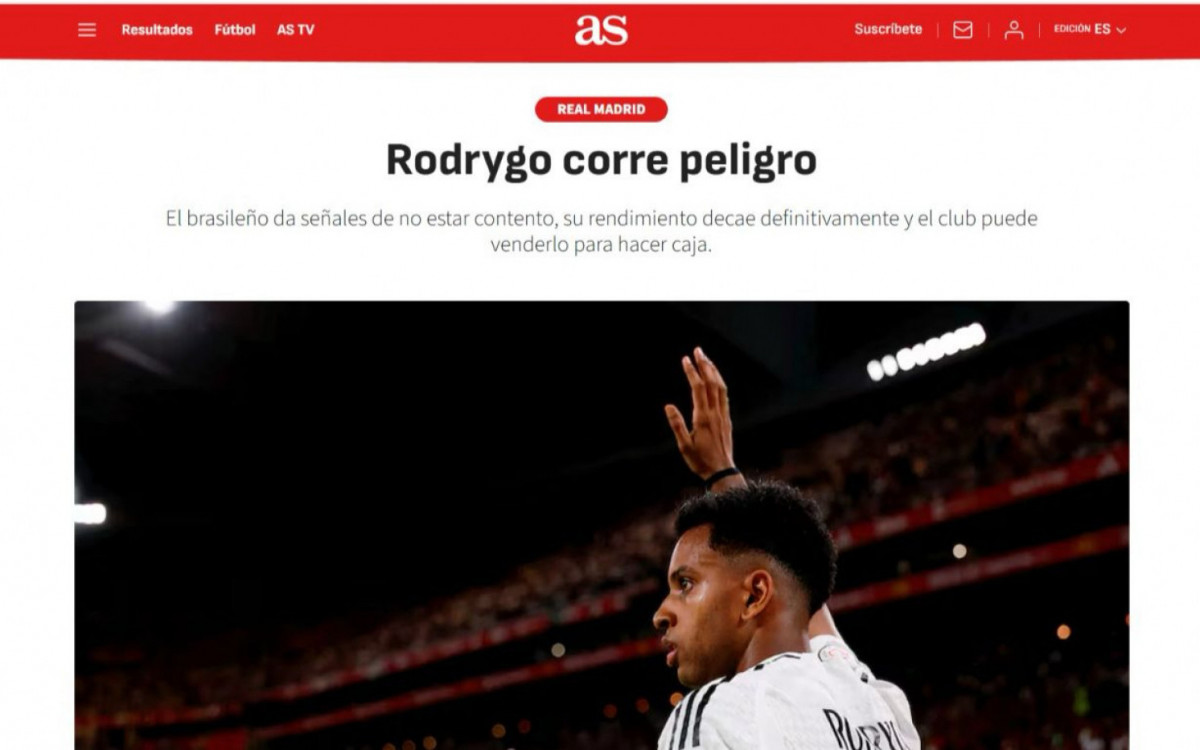 Matéria do \'AS\' sobre Rodrygo