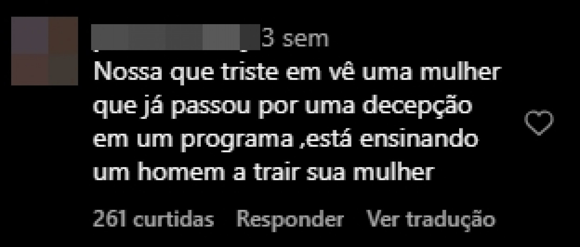 Print tirado de uma página do Instagram - Reprodução/Instagram