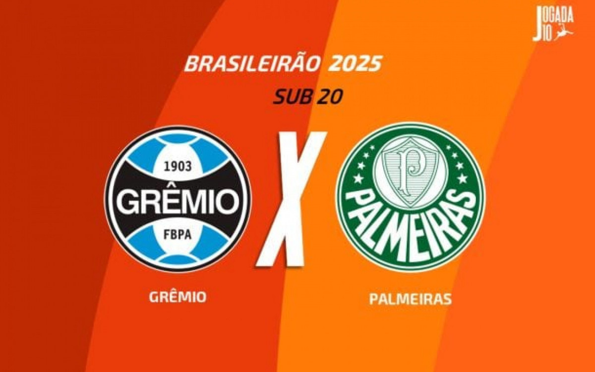Gr&ecirc;mio x Palmeiras, pelo Brasileir&atilde;o Sub 20: onde assistir, escala&ccedil;&otilde;es e arbitragem
