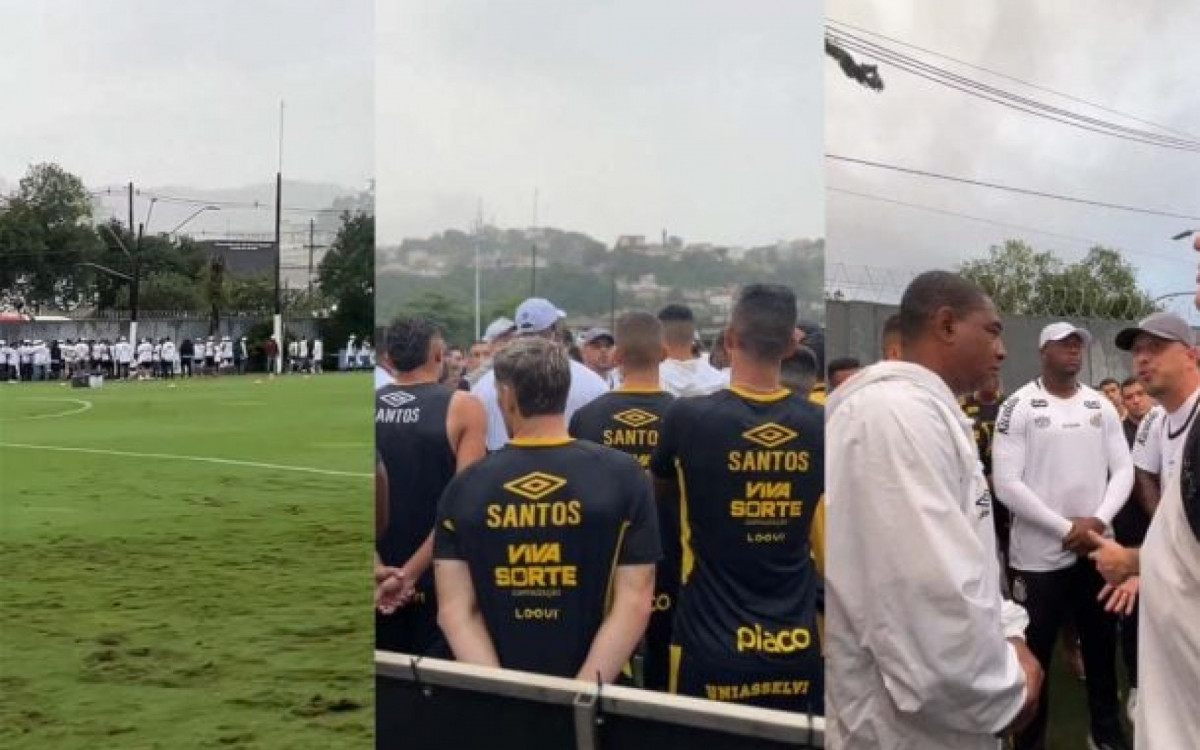 Organizada do Santos exigiu presen&ccedil;a do presidente em protesto