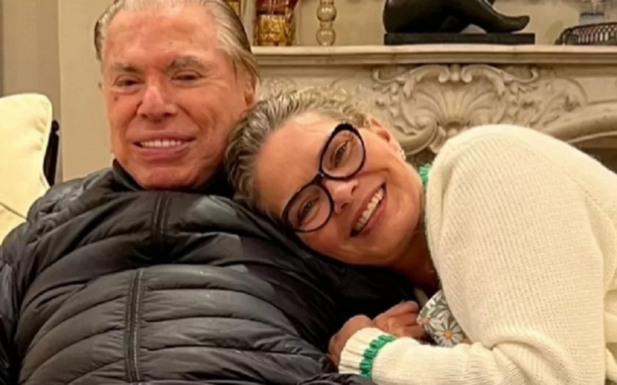 Cinthia Abravael e Silvio Santos