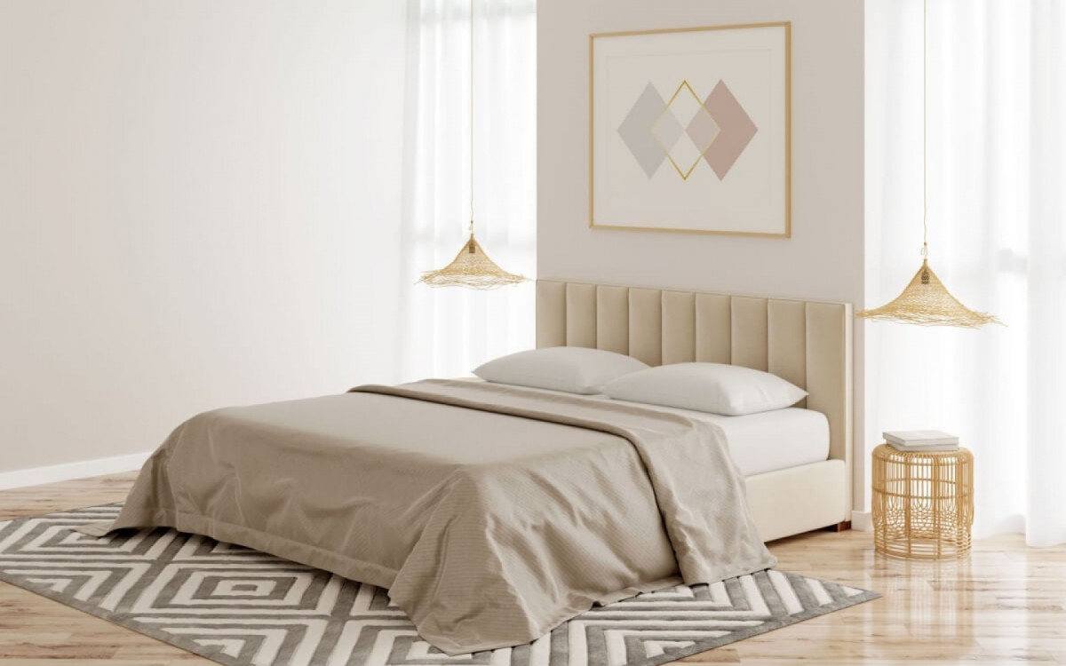 A cabeceira assume um papel crucial na decora&ccedil;&atilde;o e no aconchego do quarto (Imagem: gamespirit | Shutterstock) 