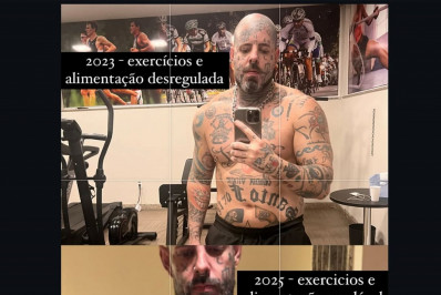 Tico Santa Cruz exibe mudança corporal após reeducação alimentar