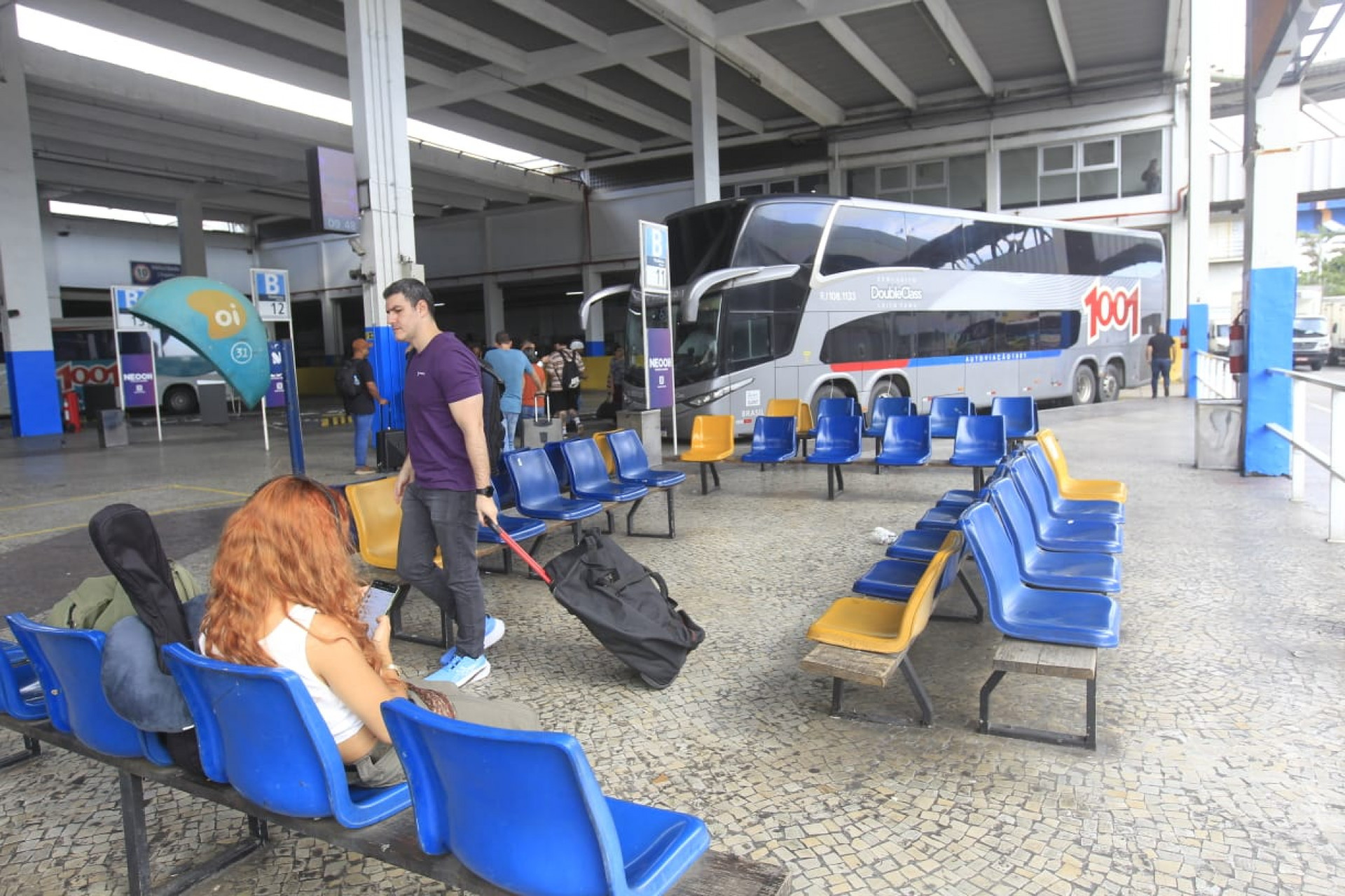 Movimentação na Rodoviária do Rio nesta quarta-feira (30), véspera de feriado - Reginaldo Pimenta/Agência O DIA