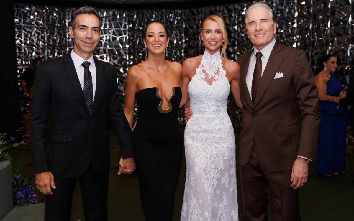 César Tralli, Ticiane Pinheiro, Ana Paula Siebert e Roberto Justus - Manuela Scarpa /BrazilNews