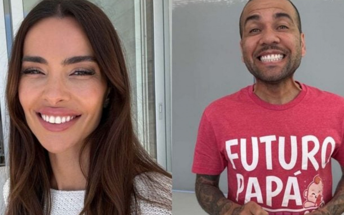 Esposa divulga primeiro registro de Daniel Alves ap&oacute;s not&iacute;cia da gravidez
