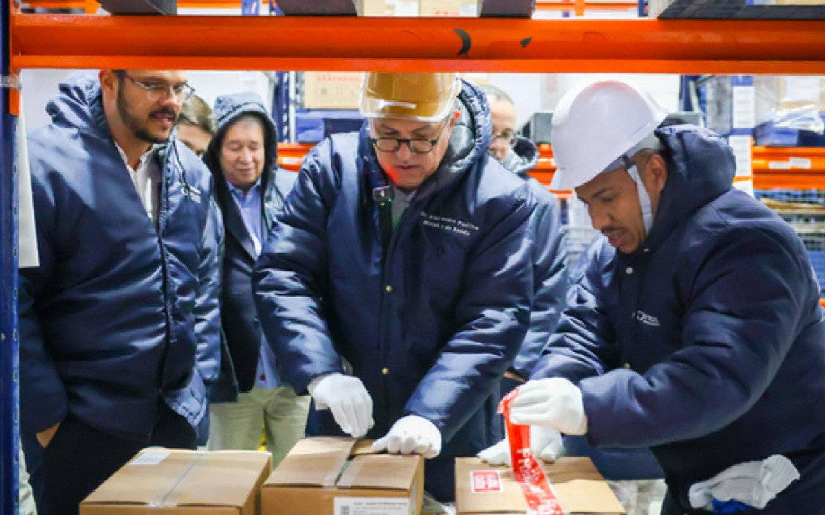 Doses da Pfizer foram recebidas em Guarulhos, São Paulo