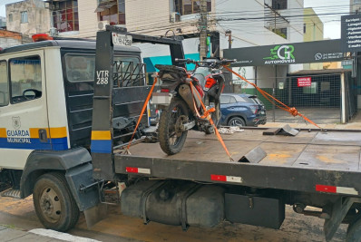 Guarda Municipal remove das ruas de Volta Redonda moto com suspeita de clonagem e carro furtado