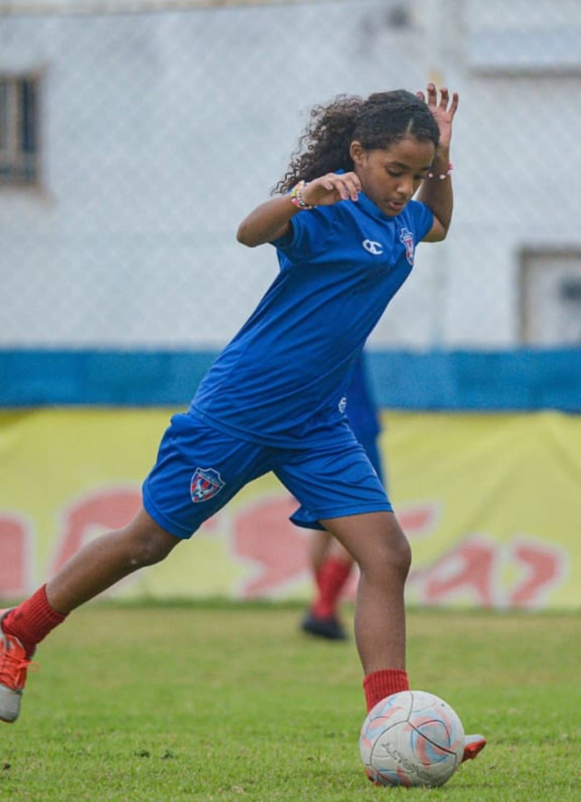 Agatha Rocha, em 2024, treinando no Belford Roxo