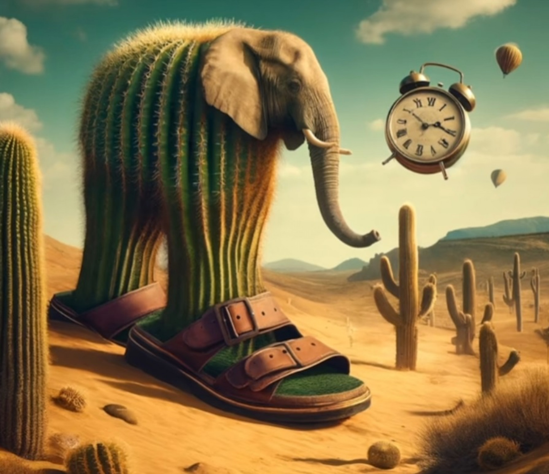 'Lirili Larila' é um cacto com cabeça de elefante - Reprodução / TikTok