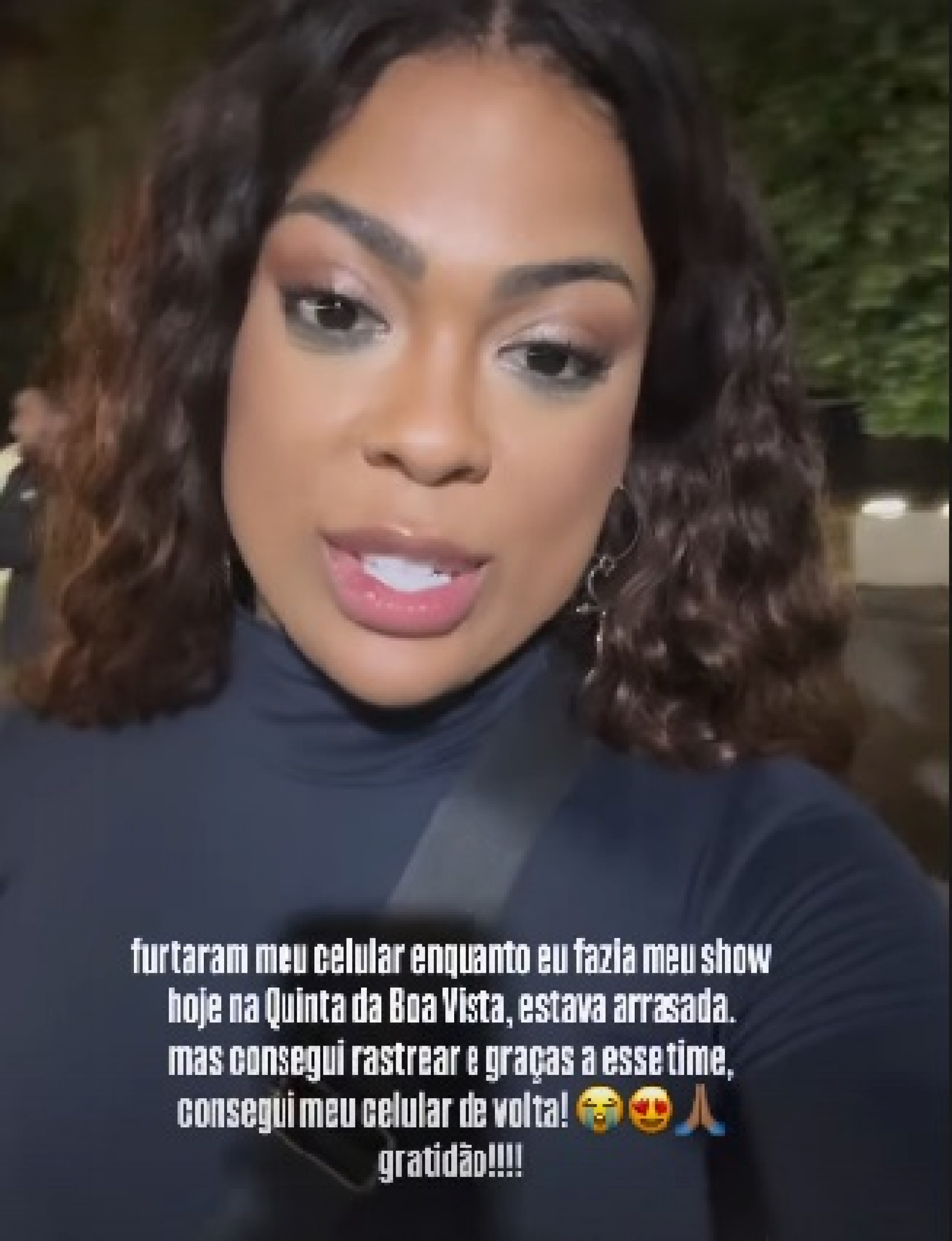 Marvvila teve o telefone furtado em um show  - Reprodução/Instagram 