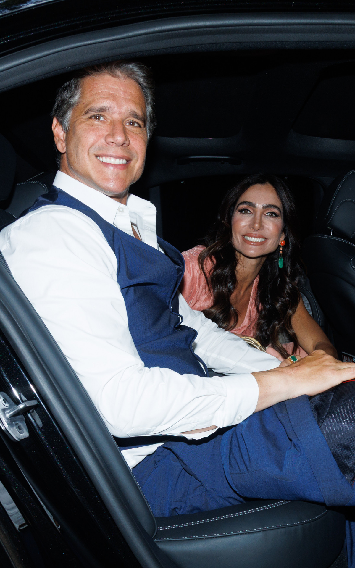 Márcio Garcia acompanhado da mulher, Andréa Santa Rosa