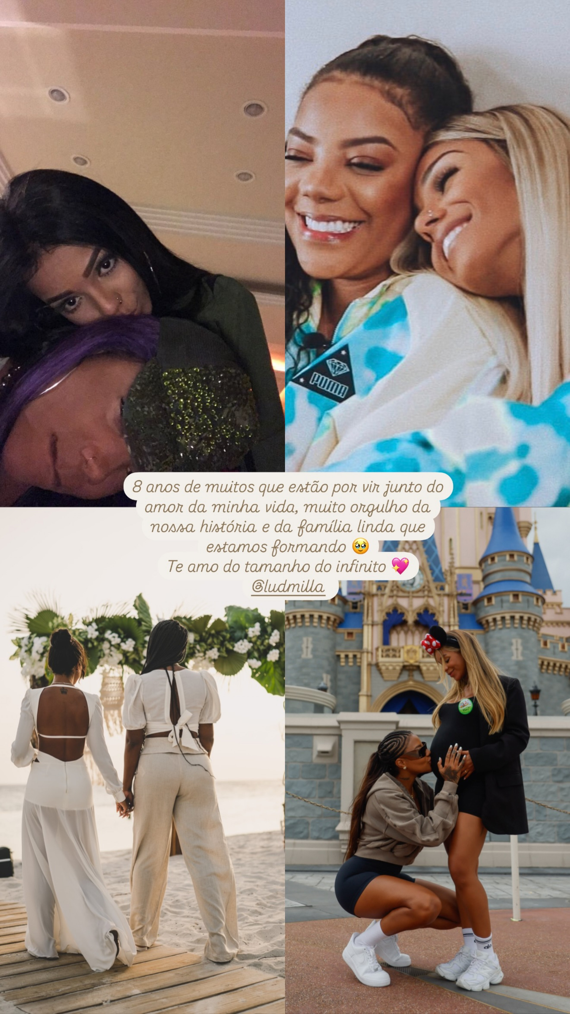 Brunna Gonçalves comemora 8 anos de relacionamento com Ludmilla - Reprodução / Instagram 