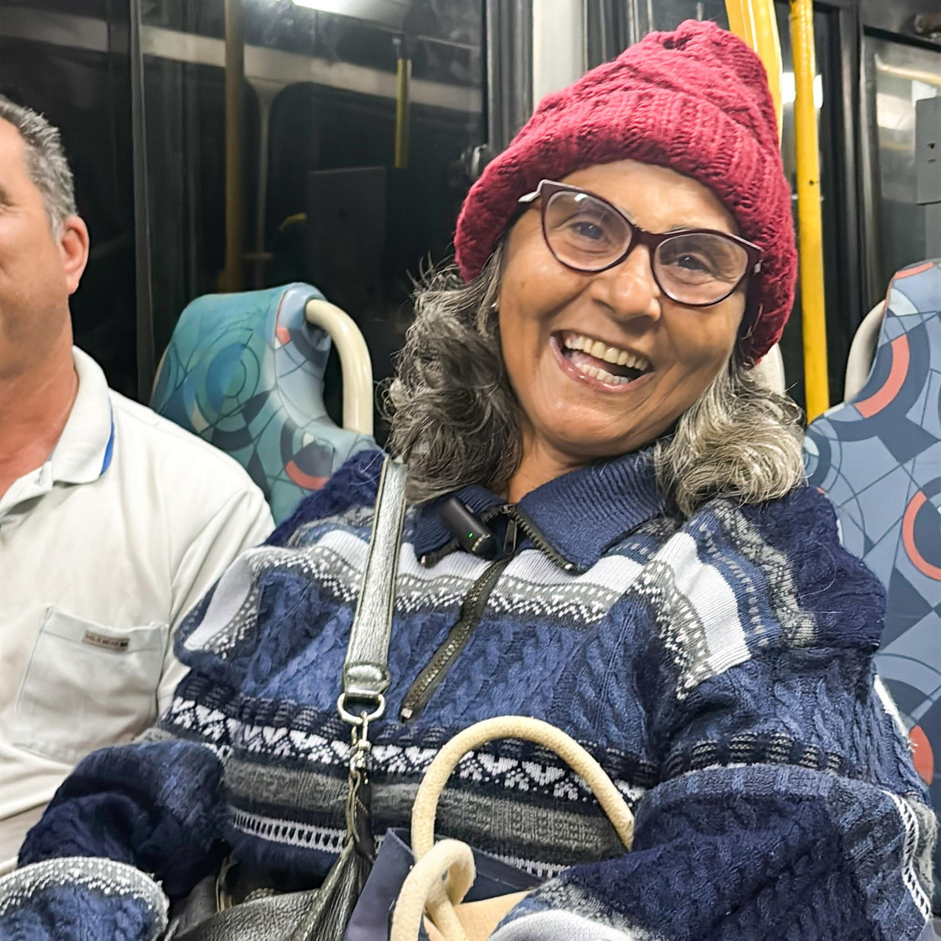 A diarista Ana Cristina Ribeiro Pinto, de 64 anos, foi uma das primeiras a embarcar. "Fiquei muito feliz com a novidade - Divulga&ccedil;&atilde;o / PMJ