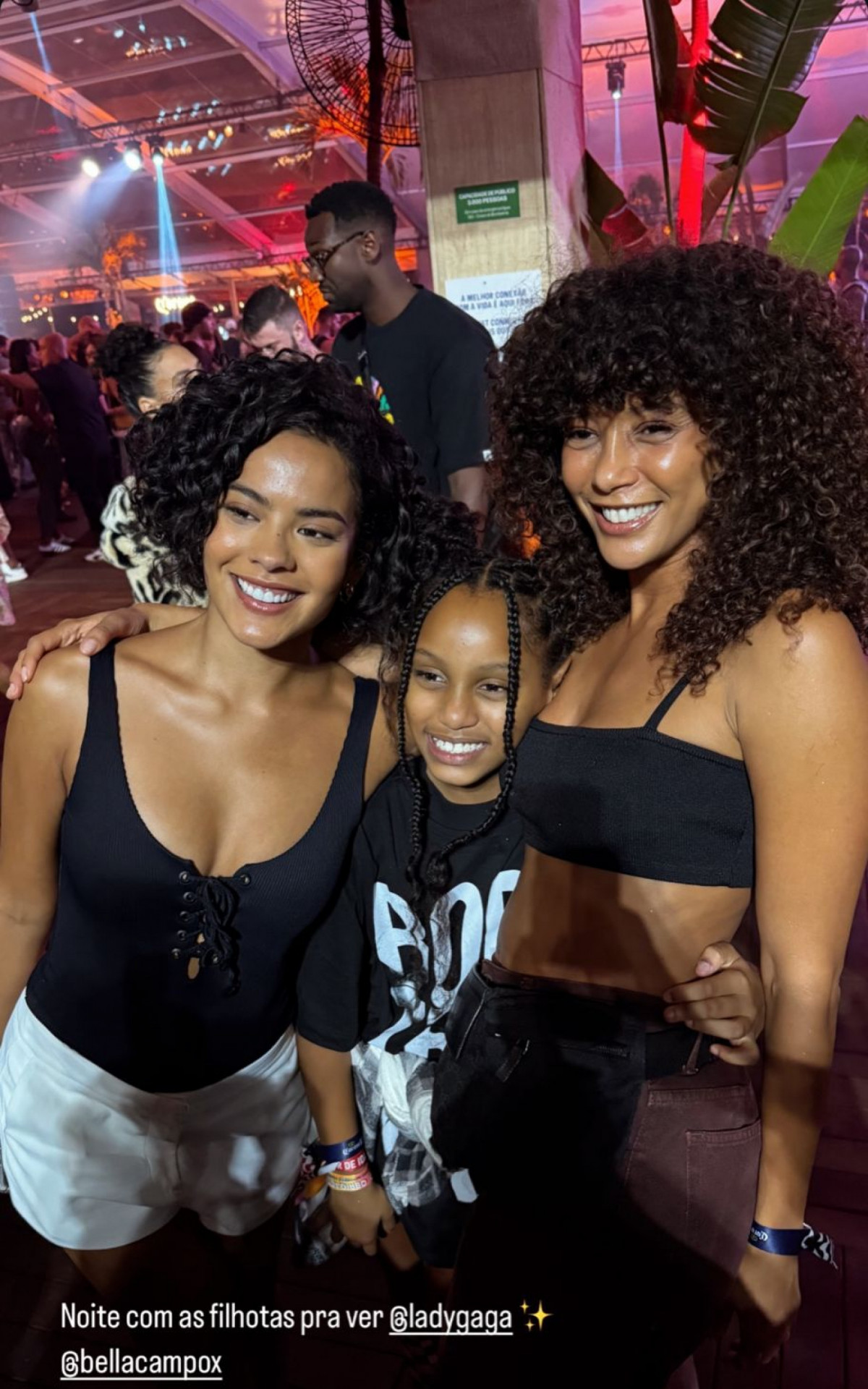 Taís Araujo, Bella Campos e Maria Antônia 