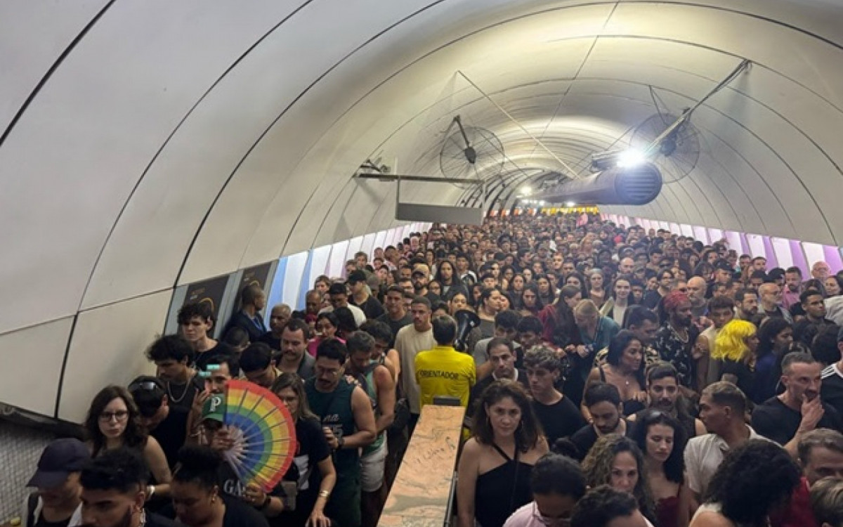 O metrô teve recorde de desembarques nas estações de Copacabana com mais de 195 mil passageiros