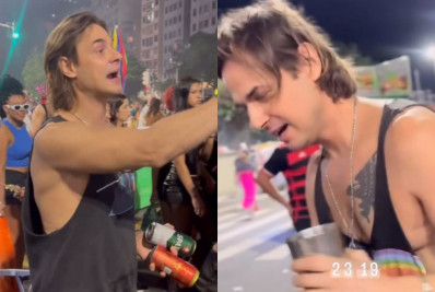 Ex-galã de 'Malhação', Daniel Erthal vende 'Gaga Drink' no show de Lady Gaga em Copacabana