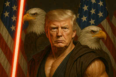 Casa Branca posta foto de Trump com sabre de luz em 'Dia de Star Wars'