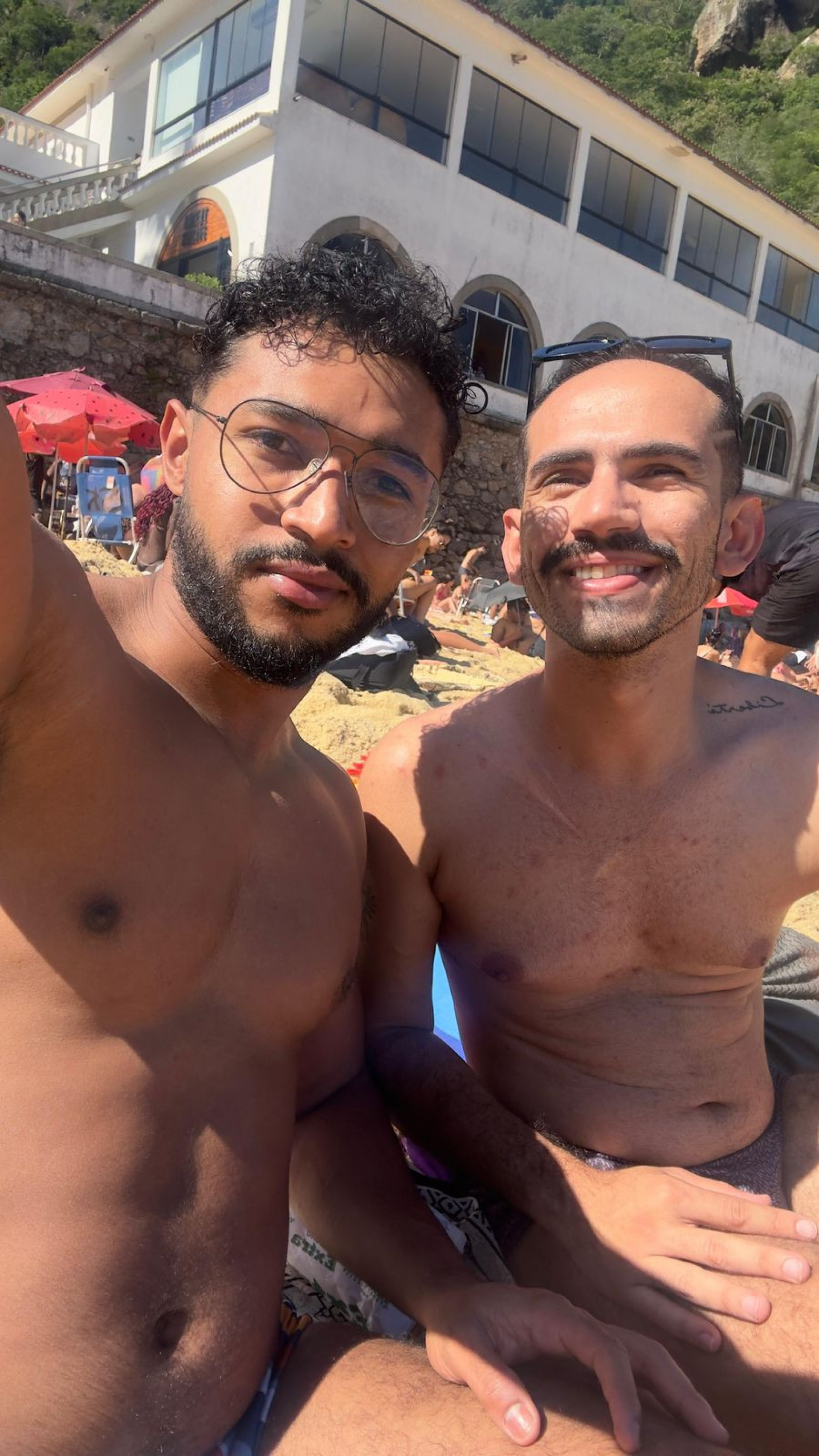 Igor e o namorado estavam no Rio desde quarta-feira (30) para o show de Lady Gaga - Reprodução/Arquivo Pessoal