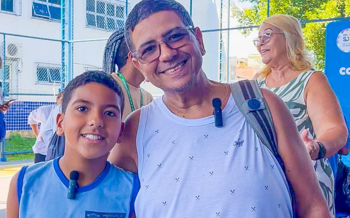 Elizeu Isac Leal, responsável por um aluno da Escola Municipal Iracema Campos Fernandes 