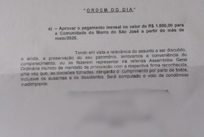 Síndico de condomínio em Madureira convoca reunião para discutir pagamento ao tráfico